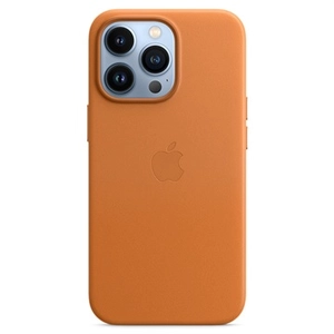 Apple Leder Case mit MagSafe für Apple iPhone 13 Pro, goldbraun