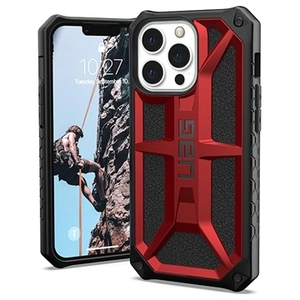 UAG Monarch Series iPhone 13 Pro Max Hoesje - Karmozijnrood / Zwart