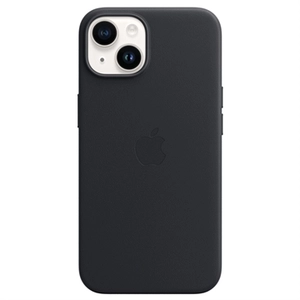 Apple Leder Case iPhone 14 | Mitternacht