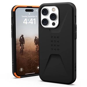 UAG Civilian iPhone 14 Pro Hybride Hoesje - Zwart