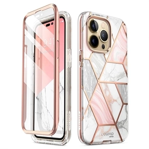 Supcase Cosmo iPhone 14 Pro Max Hybrid Case - Roze Marmer