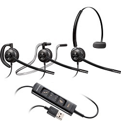 Poly EncorePro HW545 Convertible Headset On-Ear