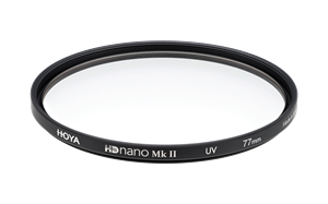 Hoya Hoya HD nano Mk II UV. Maat filter: 7,7 cm, Filter type: Ultraviolet (UV) filter voor camera's. Aantal per verpakking: 1 stuk(s). Kleur van het product: Zwart