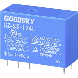 GoodSky GZ-SS-124L Printrelais 24 V/DC 20A 1 Wechsler Tube