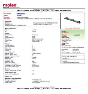 Molex 900590007 Kortsluitbrug 500 stuk(s)