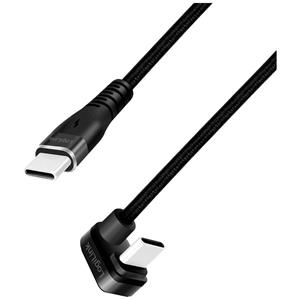 LogiLink USB-kabel USB 2.0 USB-C stekker 1.00 m Zwart CU0190