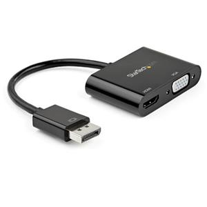 StarTech.com DisplayPort to HDMI VGA Adapter - 4K 60Hz - Mac & Windows - video adapter - DisplayPort / HDMI / VGA - 23.2 cm