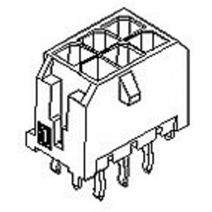 Molex 440670201 Male behuizing-board 1 stuk(s)