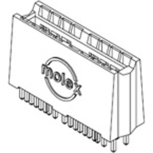 Molex 457190004 Female behuizing-board 1 stuk(s)