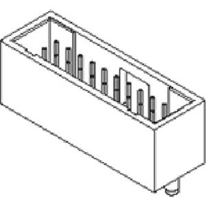 Molex 713491037 Male header (standaard) Totaal aantal polen 10 Rastermaat: 2.54 mm 1 stuk(s) Tube