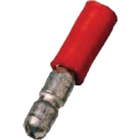 Intercable 180864 Ronde connector 0.50 mm² 1 mm² Stift-Ø: 4 mm Rood 100 stuk(s)