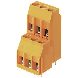 Weidmüller 1977630000 Schraubklemmblock 4mm² Polzahl (num) 38 Orange 10St.