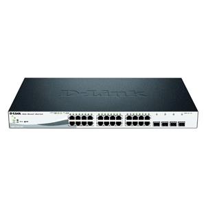 D-Link DGS-1210-28P/E Netwerk switch RJ45/SFP 24 + 4 poorten 56 GBit/s PoE-functie