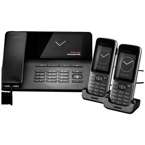 gigasetpro Gigaset Pro Fusion FX800W Bundle Vaste VoIP-telefoon Bluetooth, WiFi, DECT-repeater, Antwoordapparaat, PoE Touchscreen Zwart