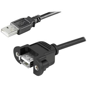 Lyndahl USB-Kabel USB 2.0 USB-A Stecker, USB-A Buchse 1m Schwarz LKPK015-10