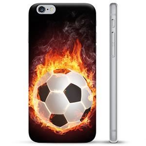 iPhone 6 / 6S TPU Case - Voetbal Vlam