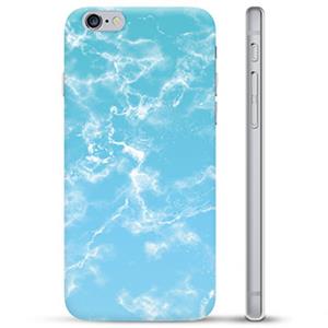iPhone 6 / 6S TPU Case - Blauw Marmer