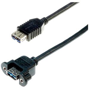 Lyndahl USB-Kabel USB 3.2 Gen1 (USB 3.0 / USB 3.1 Gen1) USB-A Buchse 0.2m Schwarz LKPK014