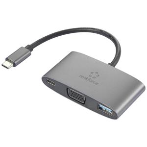 Renkforce USB-C, VGA Adapter [1x USB-C Stecker - 1x USB-C Buchse (Power Delivery), VGA-Buchse,