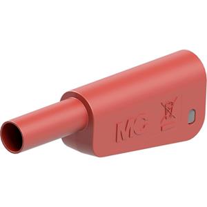 Stäubli SLQ-4A-46 Sicherheits-Lamellenstecker Stecker Stift-Ø: 4mm Rot