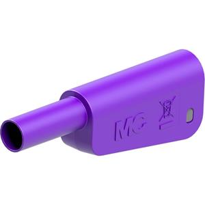 Stäubli SLQ-4A-46 Sicherheits-Lamellenstecker Stecker Stift-Ø: 4mm Violett