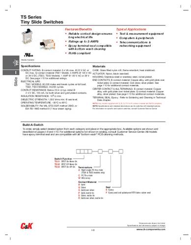 C & K Switches 1 stuk(s)