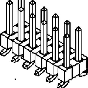 Molex Stiftleiste (Standard) Anzahl Reihen: 2 877591414 Tube
