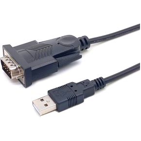 Equip 133391 seriële kabel Zwart 1,5 m USB Type-A DB-9