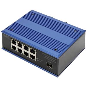 Digitus DN-651137 Industrial Ethernet Switch 8 + 1 poort 10 / 100 / 1000 MBit/s PoE-functie