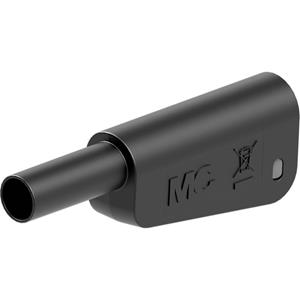 Stäubli SLQ-4N-46 Veiligheids-lamelstekker, male Stekker Stift-Ø: 4 mm Zwart 1 stuk(s)