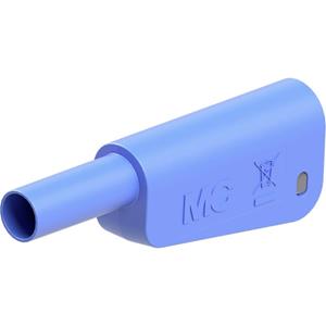 Stäubli SLQ-4N-46 Sicherheits-Lamellenstecker Stecker Stift-Ø: 4mm Blau