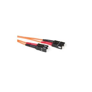 ACT SC-SC 62,5/125um OM1 Duplex fiber optic patchkabel 50 m