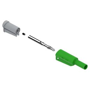 electropjp Electro PJP 1066-CD1-V Laboratoriumstekker Stekker, recht Stift-Ø: 4 mm Groen 1 stuk(s)