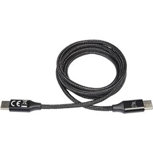 ProCar USB-Ladekabel USB-C Stecker 1.00m Schwarz 52009000