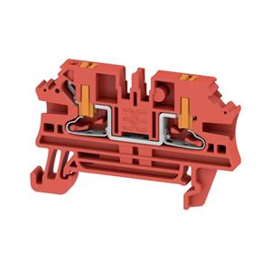 Weidmüller Durchgangs-ReihenklemmeUSH IN, 2.5 mm², 800 V, 24 A, Anzahl Anschlüsse: 2 AL2C 2.5 RD