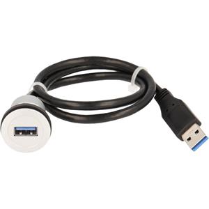 1x USB 3.0-bus A - 1x USB 3.0-stekker A Schlegel Elektrokontakt RRJ_USB3 Schlegel 1 stuk(s)