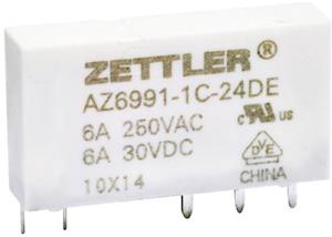 Zettler Electronics Printrelais 12 V/DC 8 1x wisselcontact 1 stuk(s)