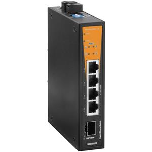 Weidmüller 1504360000 IE-SW-BL05-1GS-4GTPOE Industrial Ethernet Switch 10 / 100 / 1000MBit/s PoE-Fu