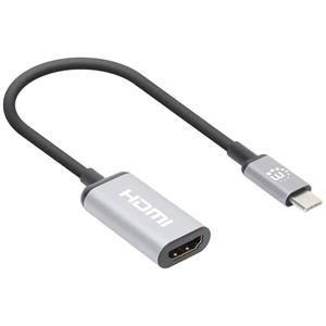 Manhattan USB 2.0 Adapter [1x USB-C Stecker - 1x HDMI-Buchse] 4K@60Hz USB-C to HDMI-Adapter