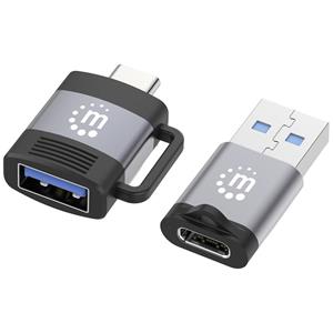 Manhattan USB 2.0 Adapter [2x USB 3.2 Gen 1 Buchse A (USB 3.0), USB 3.2 Gen 1 Buchse C (USB 3.0) - 2