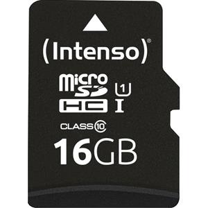 Intenso 16GB microSDHC Performance microSD-kaart 16 GB Class 10 UHS-I Waterdicht
