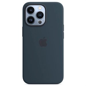 Apple Silikon Case mit MagSafe für iPhone 13 Pro abyssblau