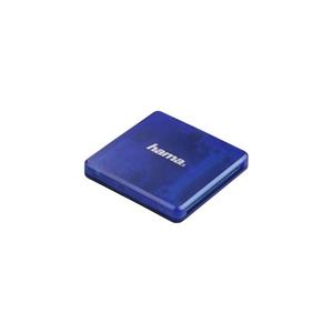 HAMA USB-2.0-multi-kaartlezer, SD/microSD/CF, blauw