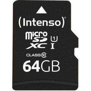 Intenso 64GB microSDXC Performance microSD-Karte 64GB Class 10 UHS-I Wasserdicht