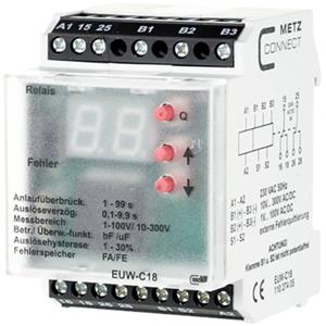 Metz Connect 11027405 Bewakingsrelais 230 V/AC (max) 2x wisselcontact 1 stuk(s)