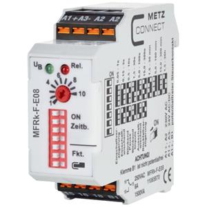 metzconnect Metz Connect 11065870 MFRk-F-E08 Tijdrelais Multifunctioneel 230 V/AC 1 stuk(s) 1x wisselcontact