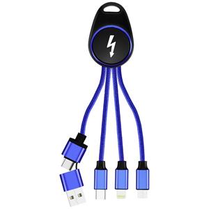 Smrter USB-Ladekabel USB 2.0 Apple Lightning Stecker, USB-A Stecker, USB-C Stecker, USB-Micro-B St