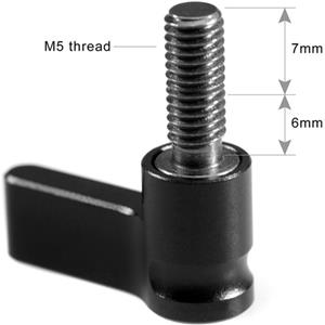 SmallRig 1566 Black Ratchet Wingnut with M5 thread(13mm)