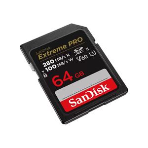 SanDisk SDXC Extreme Pro 64GB 280MB/s V60 UHS II