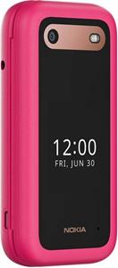 Nokia 2660 Flip. Vormfactor: Clamshell. SIM-kaart-capaciteit: Dual SIM. Kleur van het product: Roze